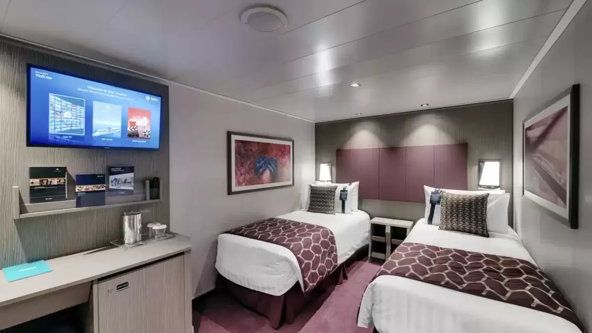 Une cabine à bord du MSC Seaside