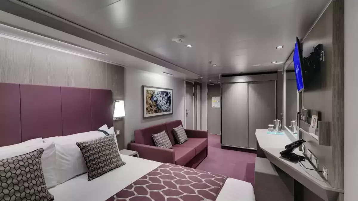 Une cabine à bord du MSC Seaside