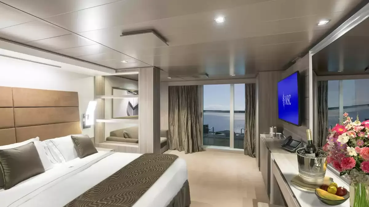 Une cabine à bord du MSC Seaside