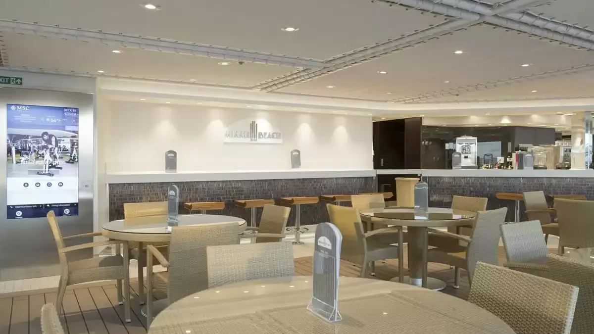 Espaces et activités à bord du MSC Seaside