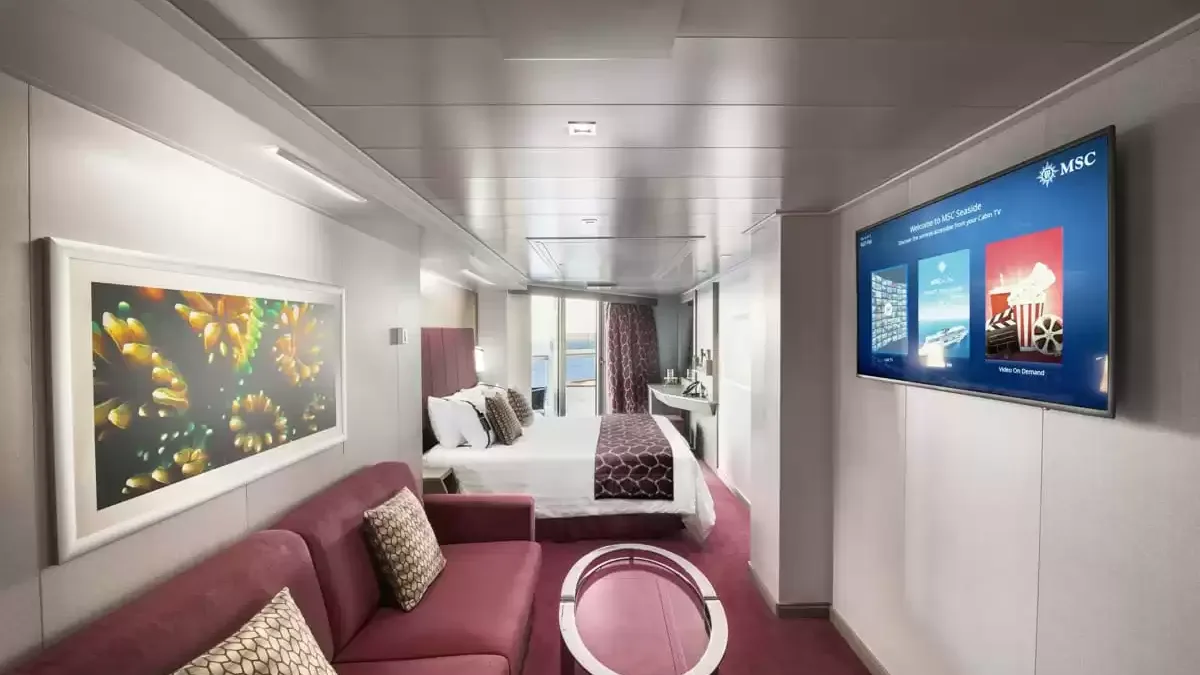 Une cabine à bord du MSC Seaside