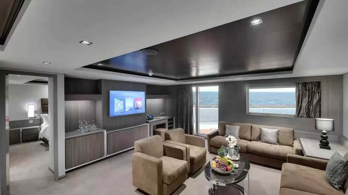Une cabine à bord du MSC Seaside