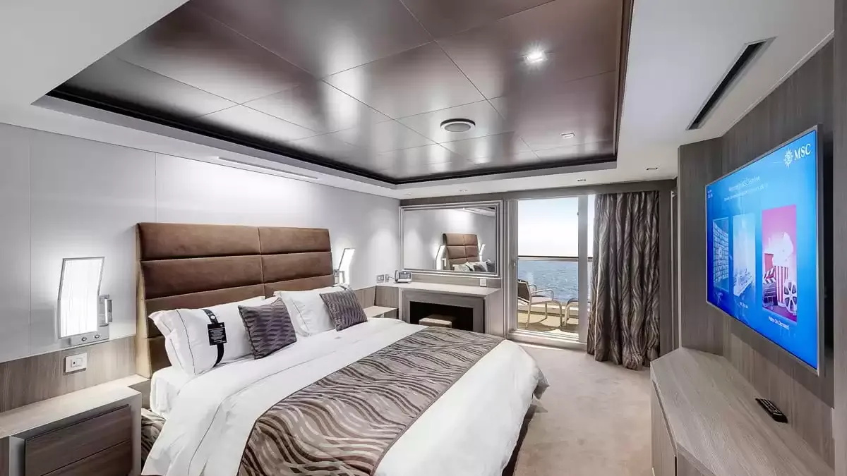 Une cabine à bord du MSC Seaside