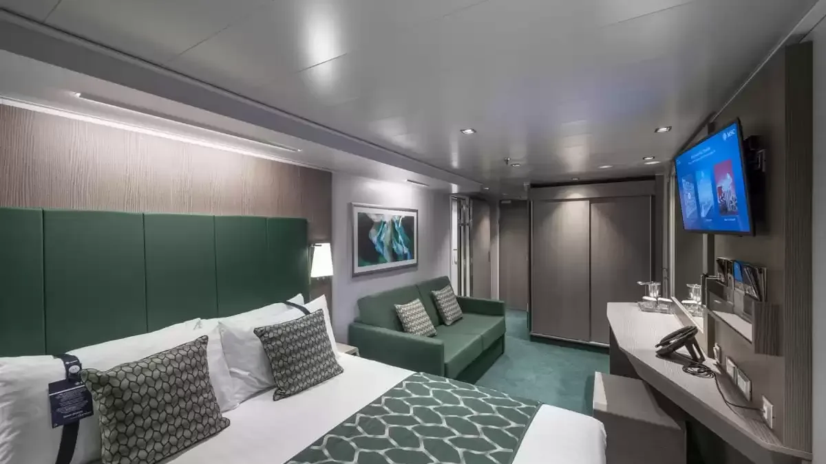 Une cabine à bord du MSC Seaview