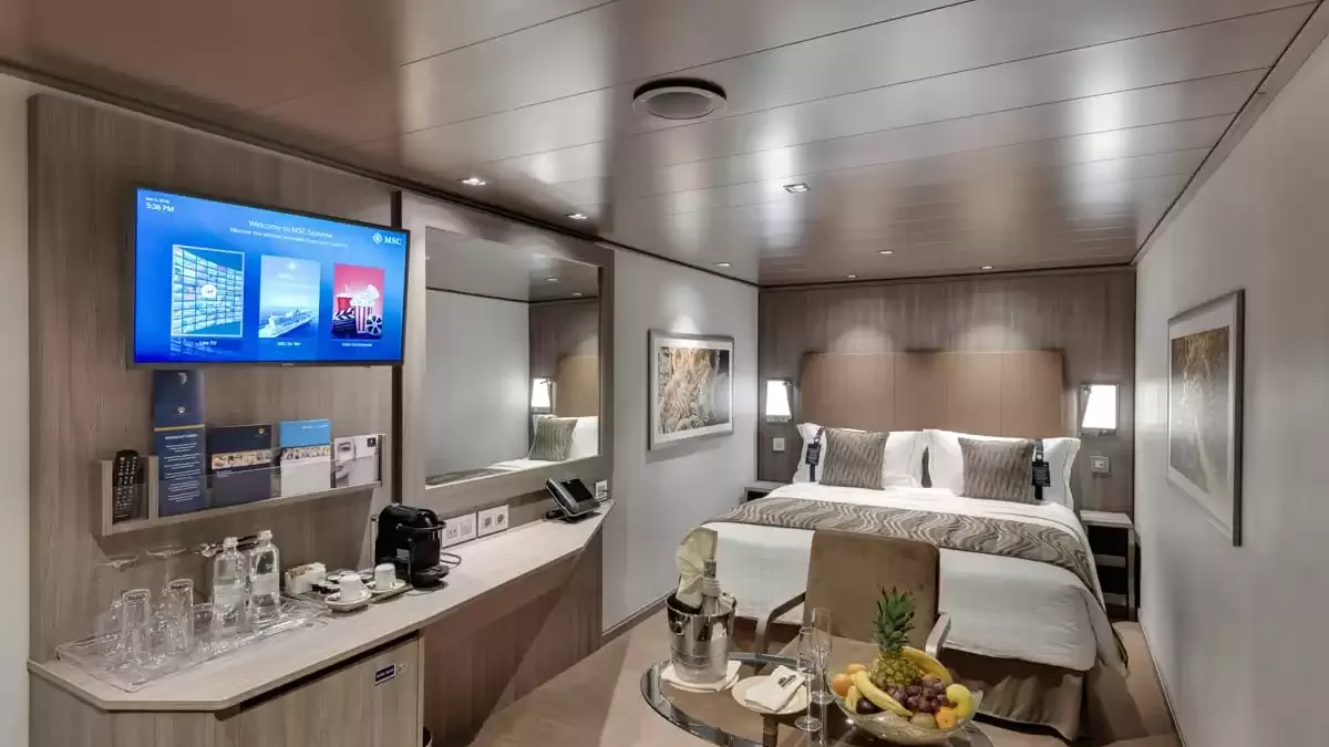 Une cabine à bord du MSC Seaview