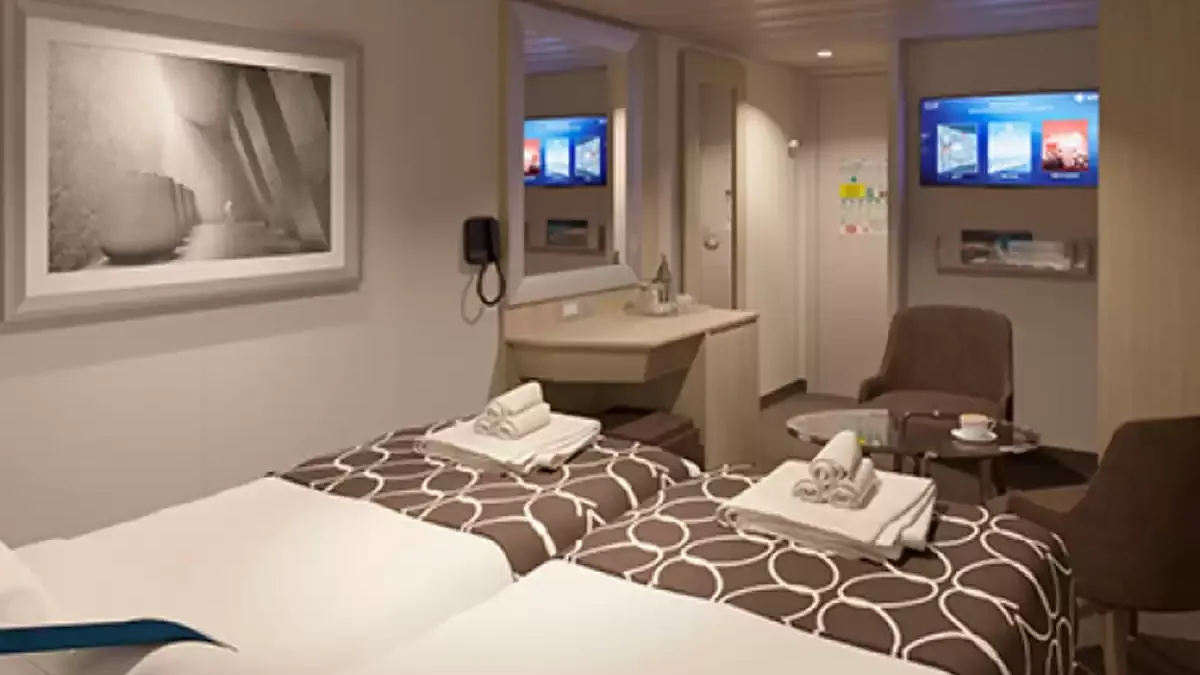 Une cabine à bord du MSC World America