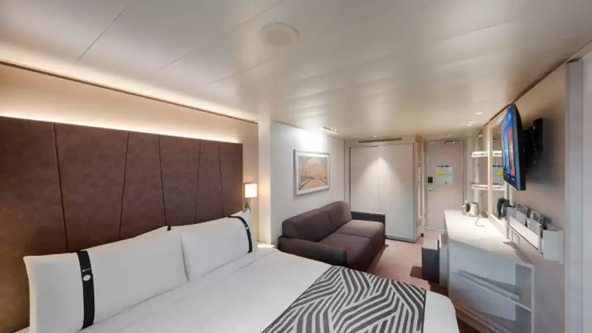 Une cabine à bord du MSC World Asia