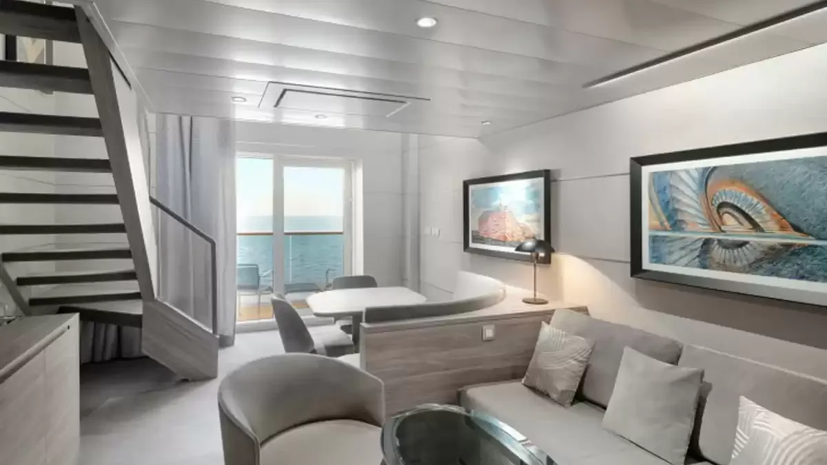 Une cabine à bord du MSC World Asia
