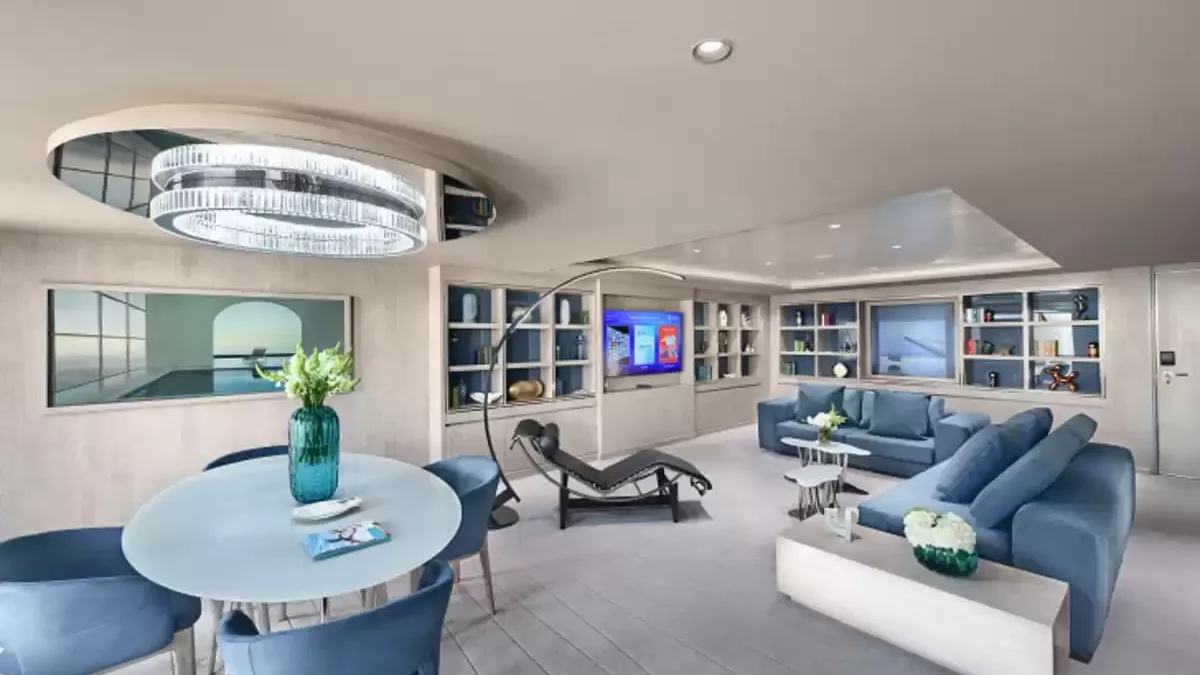 Une cabine à bord du MSC World Asia