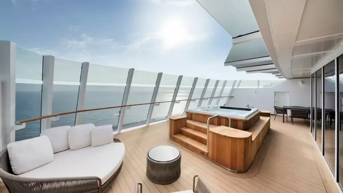 Une cabine à bord du MSC World Asia