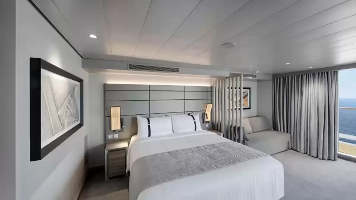 Une cabine à bord du MSC World Asia