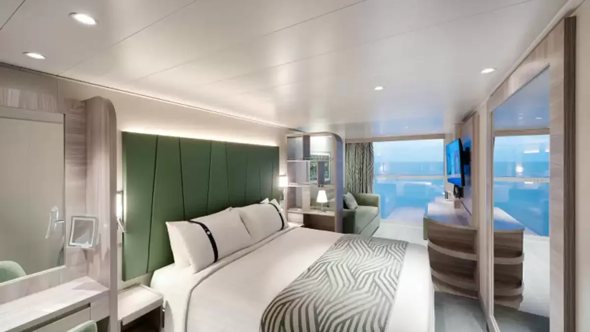 Une cabine à bord du MSC World Asia