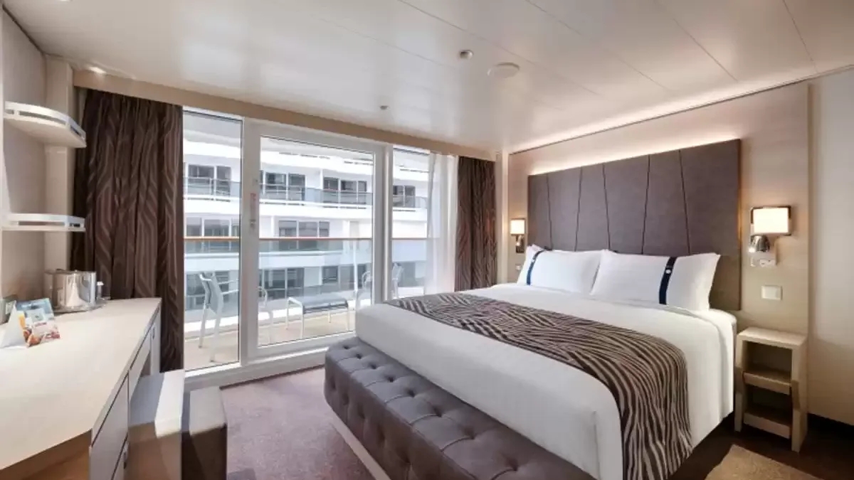 Une cabine à bord du MSC World Asia