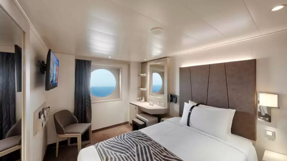 Une cabine à bord du MSC World Asia