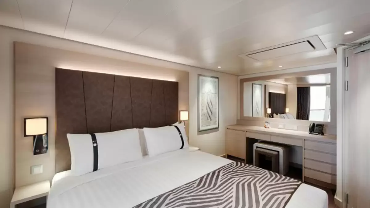 Une cabine à bord du MSC World Asia