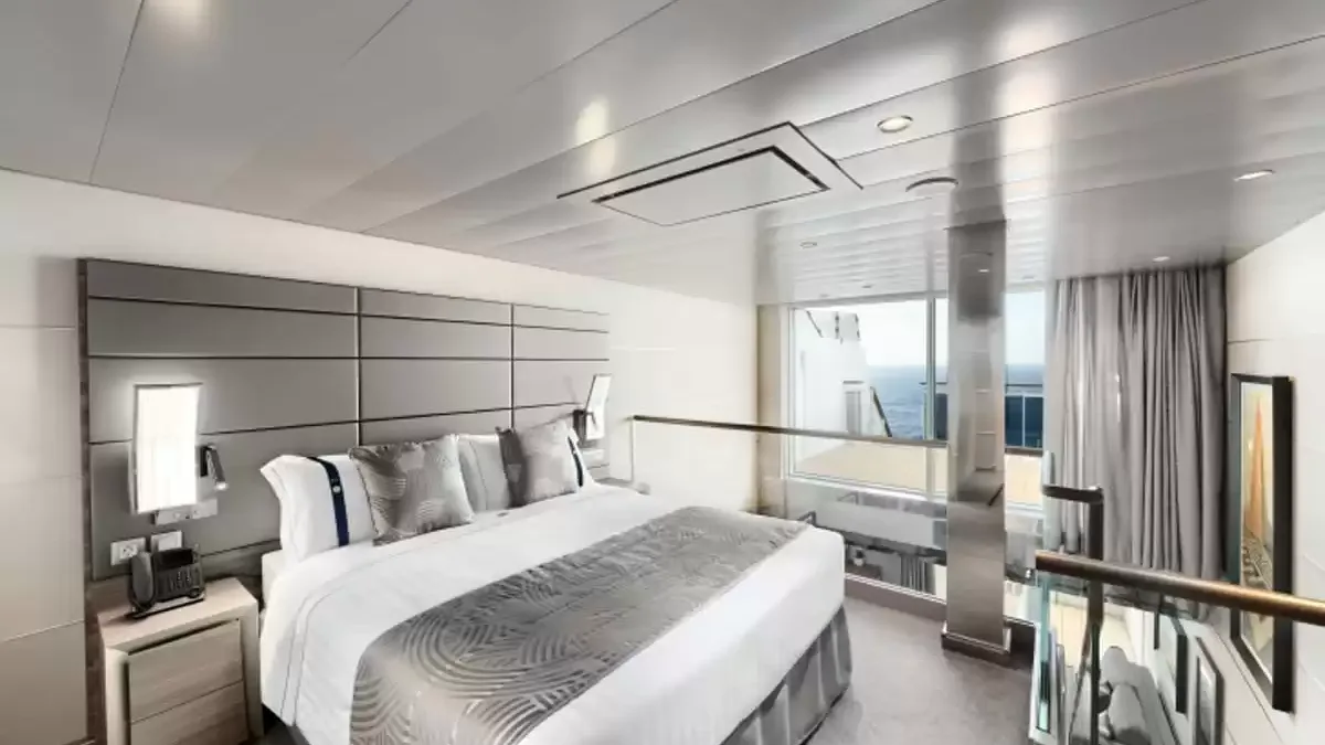 Une cabine à bord du MSC World Asia