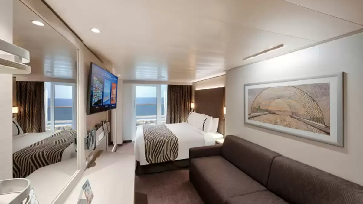 Une cabine à bord du MSC World Asia