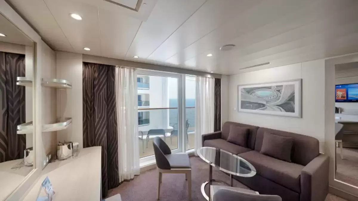Une cabine à bord du MSC World Asia