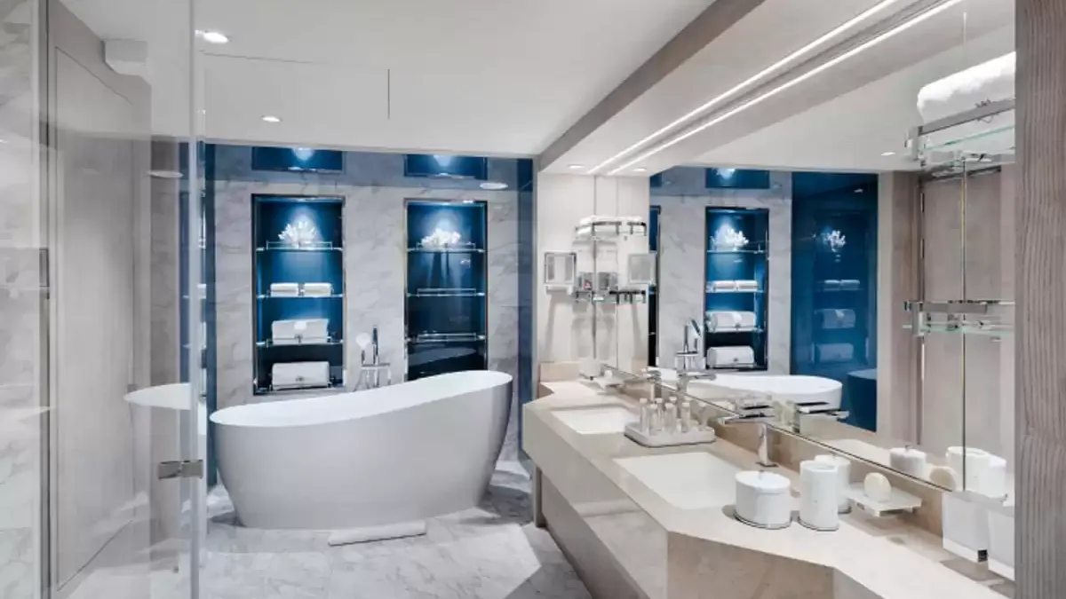 Une cabine à bord du MSC World Asia