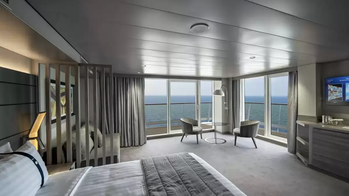 Une cabine à bord du MSC World Atlantic