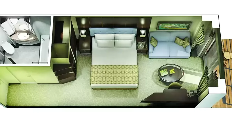 Une cabine à bord du Oceania Marina
