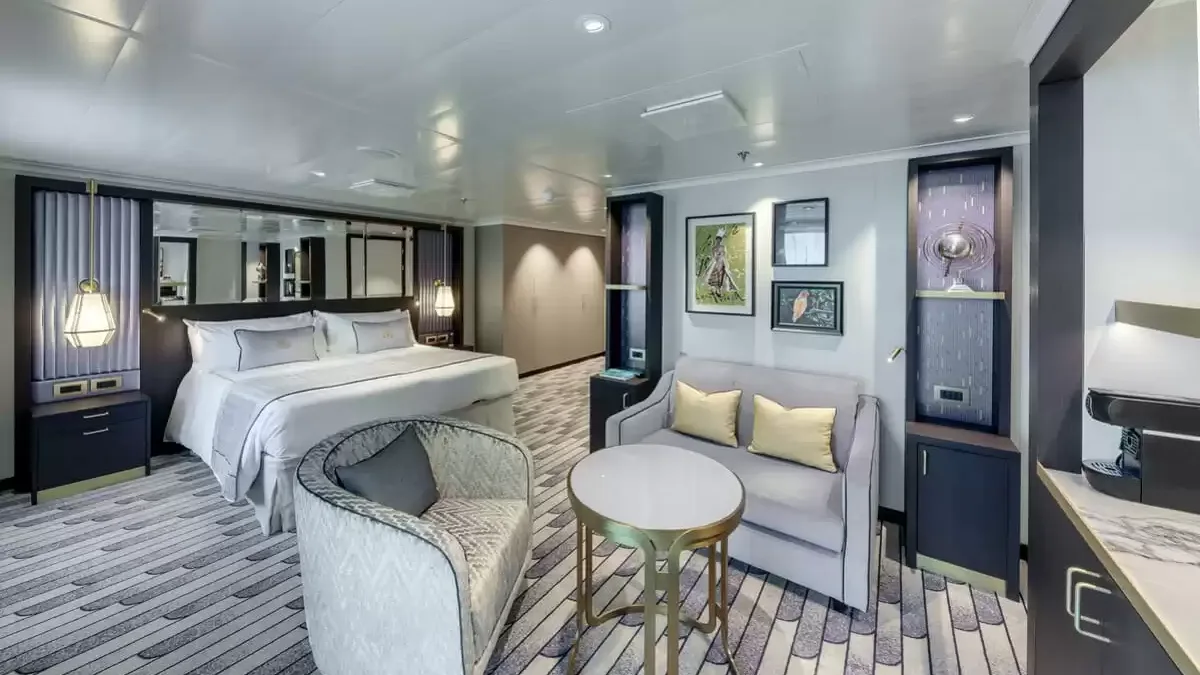 Une cabine à bord du Queen Anne