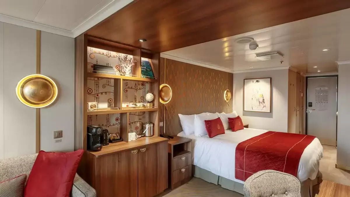 Une cabine à bord du Queen Anne