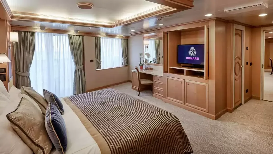 Une cabine à bord du Queen Elizabeth