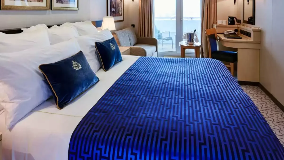 Une cabine à bord du Queen Elizabeth