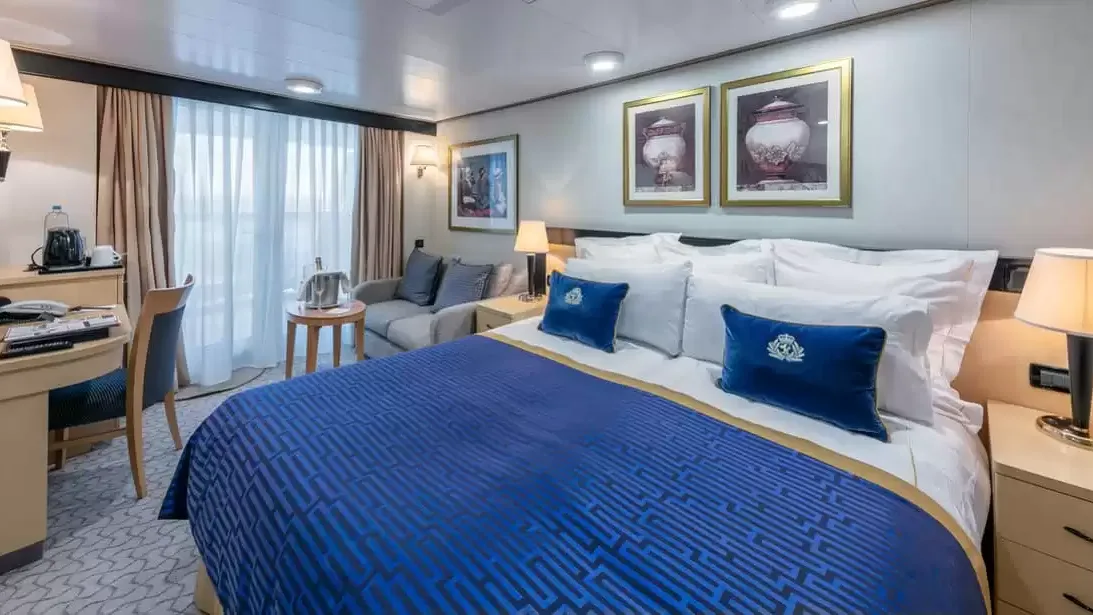 Une cabine à bord du Queen Elizabeth