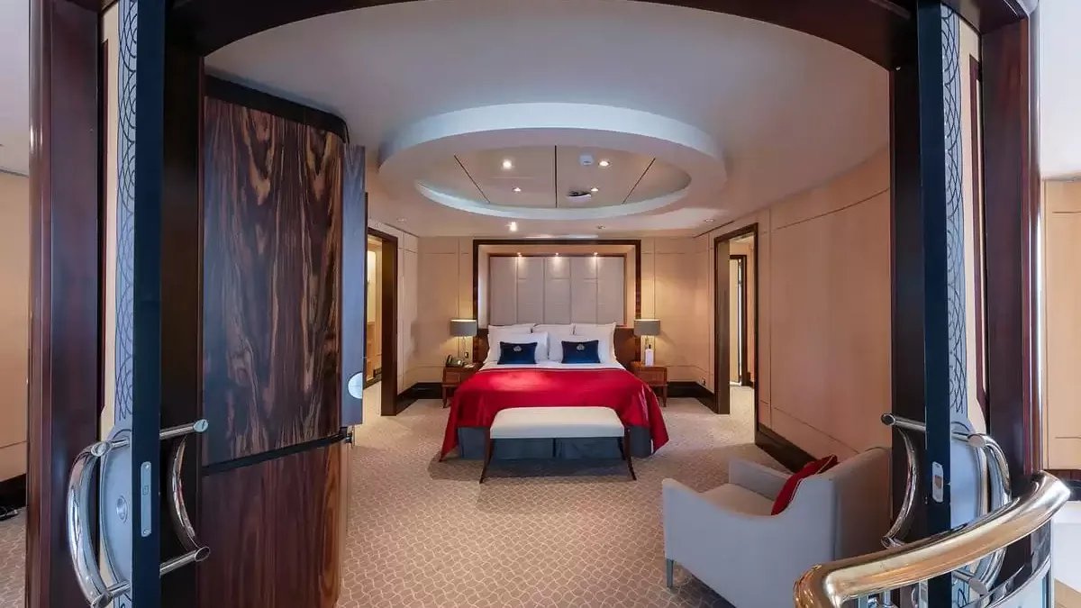 Une cabine à bord du Queen Mary 2