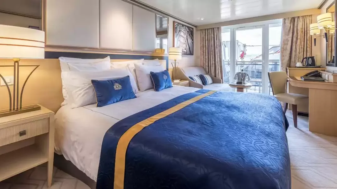 Une cabine à bord du Queen Mary 2