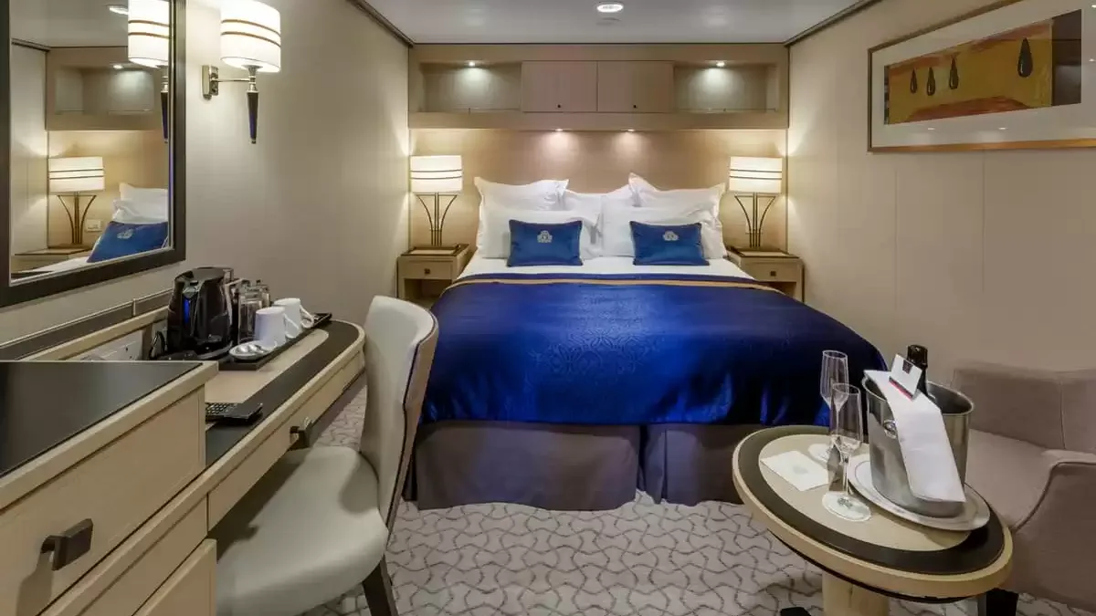 Une cabine à bord du Queen Mary 2