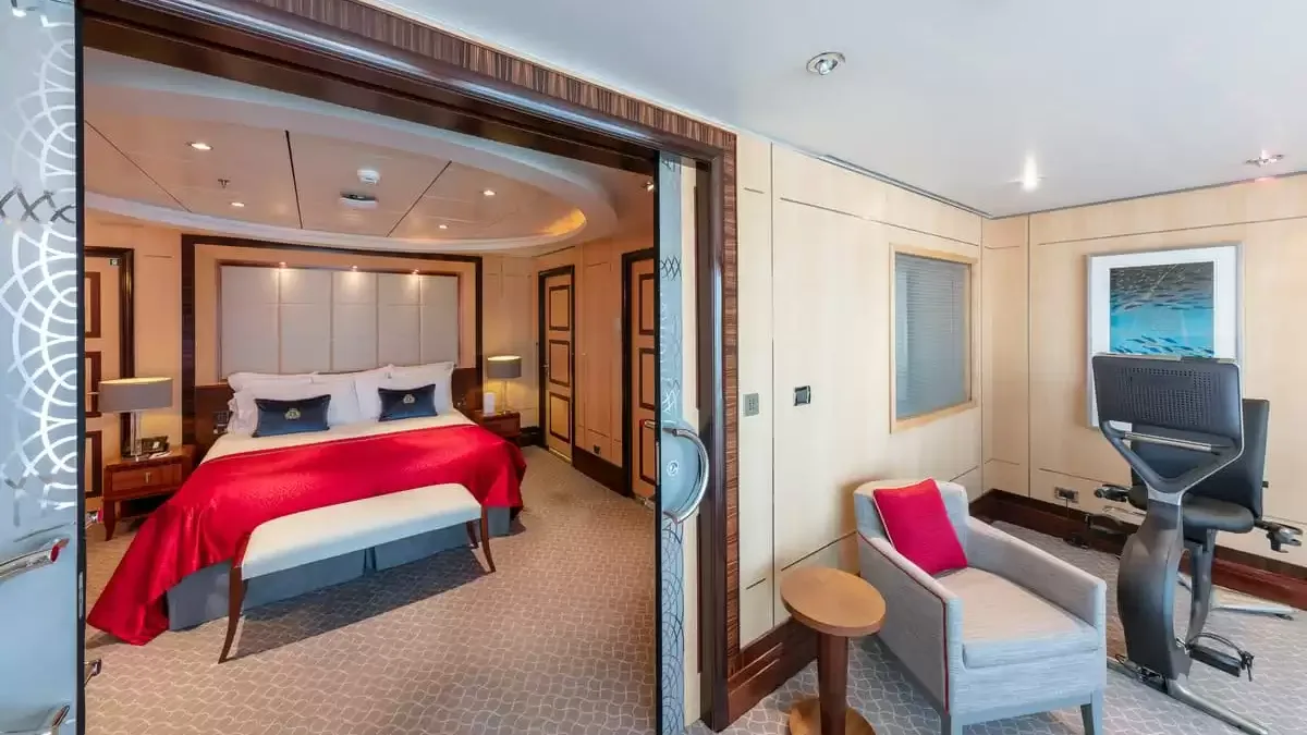 Une cabine à bord du Queen Mary 2