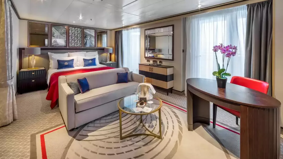 Une cabine à bord du Queen Mary 2