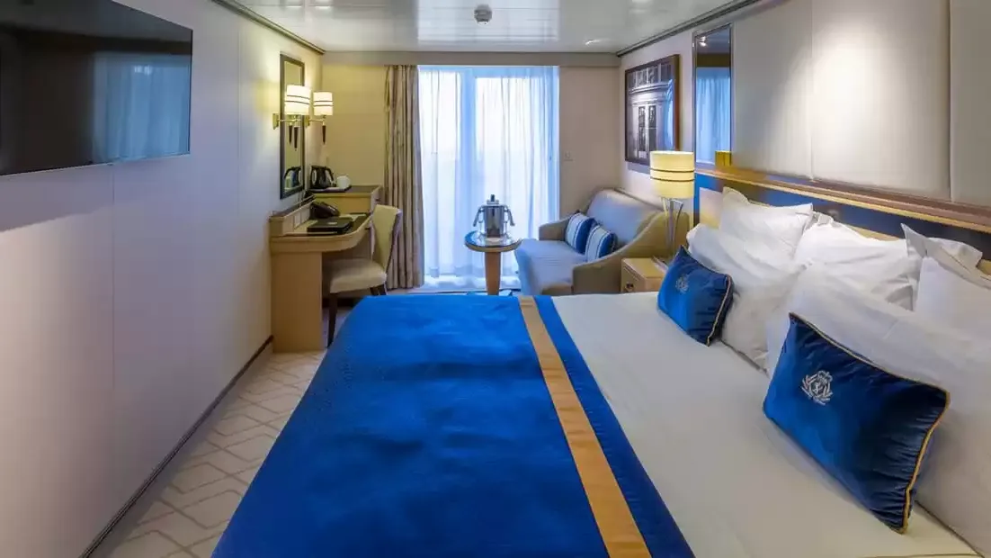 Une cabine à bord du Queen Mary 2