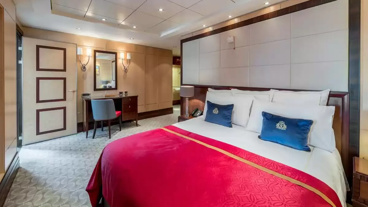 Une cabine à bord du Queen Mary 2
