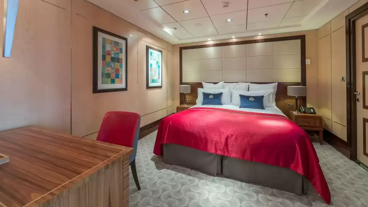 Une cabine à bord du Queen Mary 2