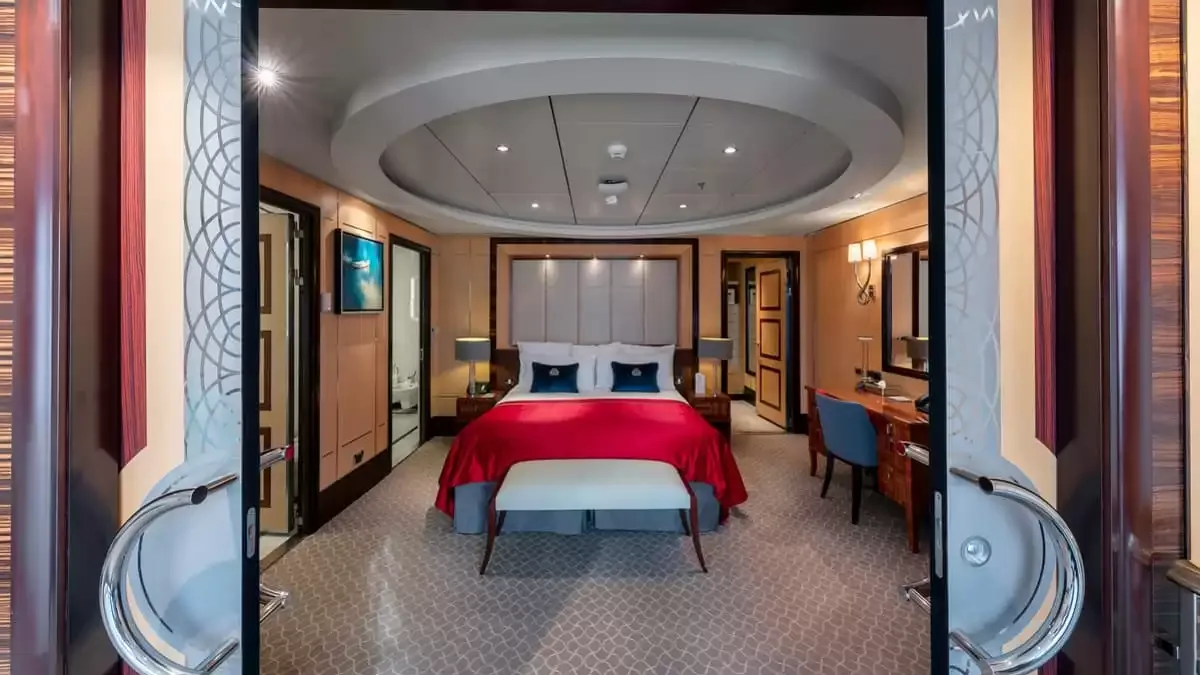 Une cabine à bord du Queen Mary 2