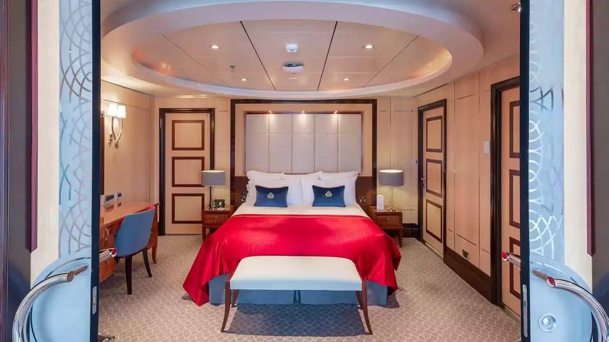 Une cabine à bord du Queen Mary 2