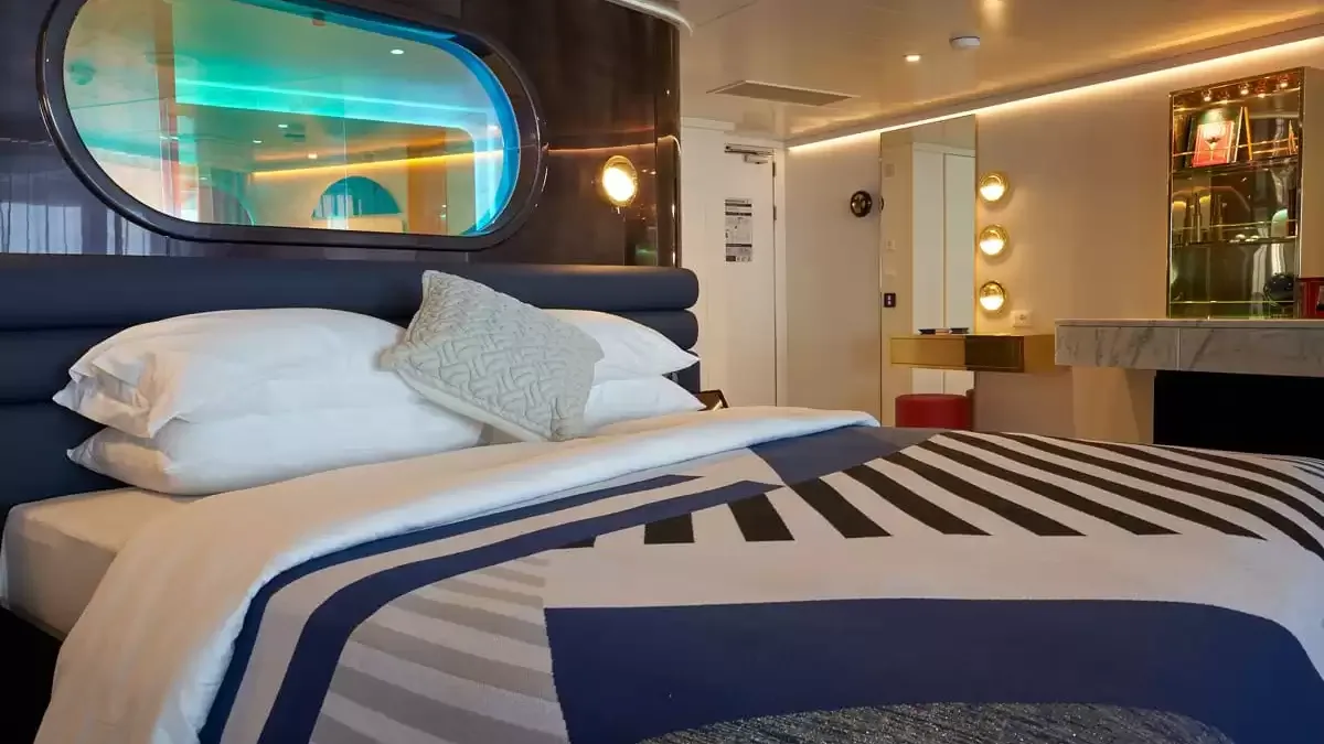 Une cabine à bord du Resilient Lady