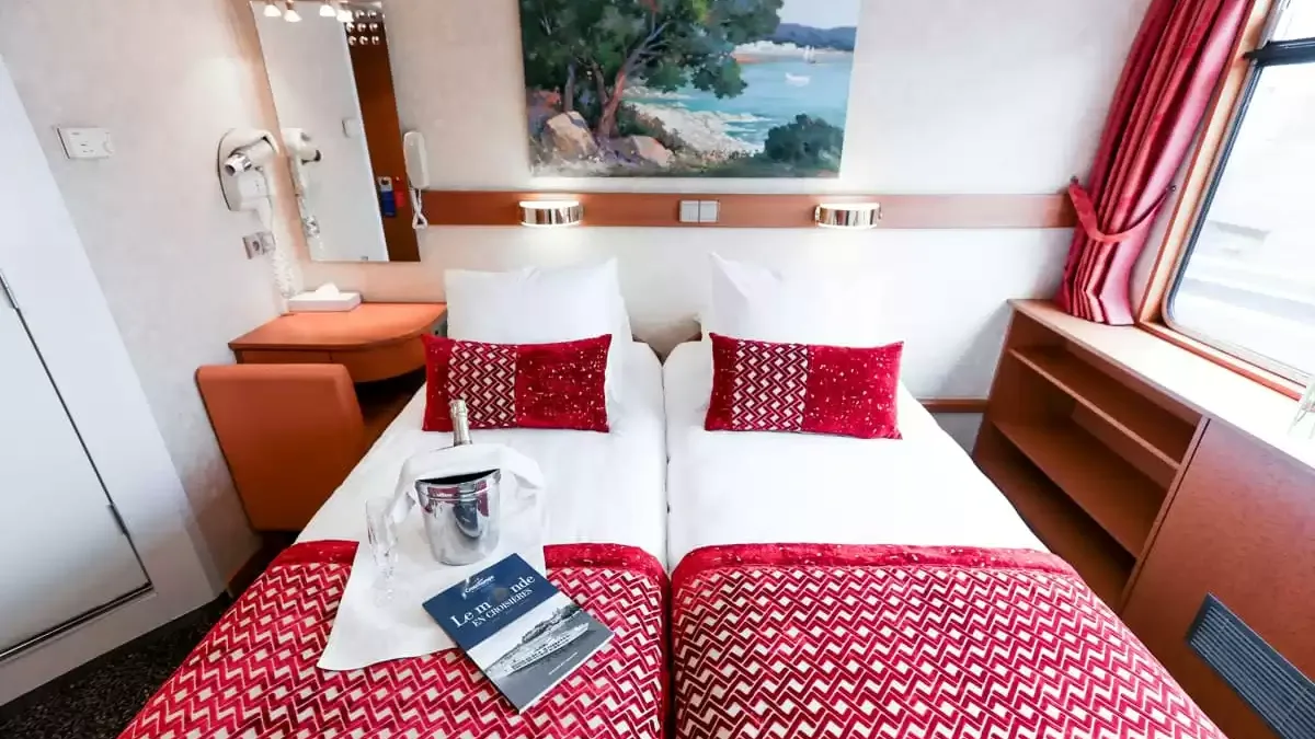Une cabine à bord du Rhone Princess