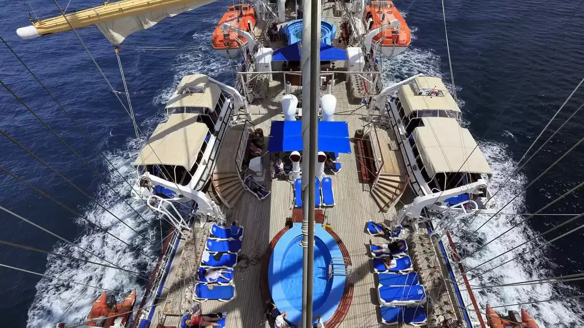 Espaces et activités à bord du Royal Clipper