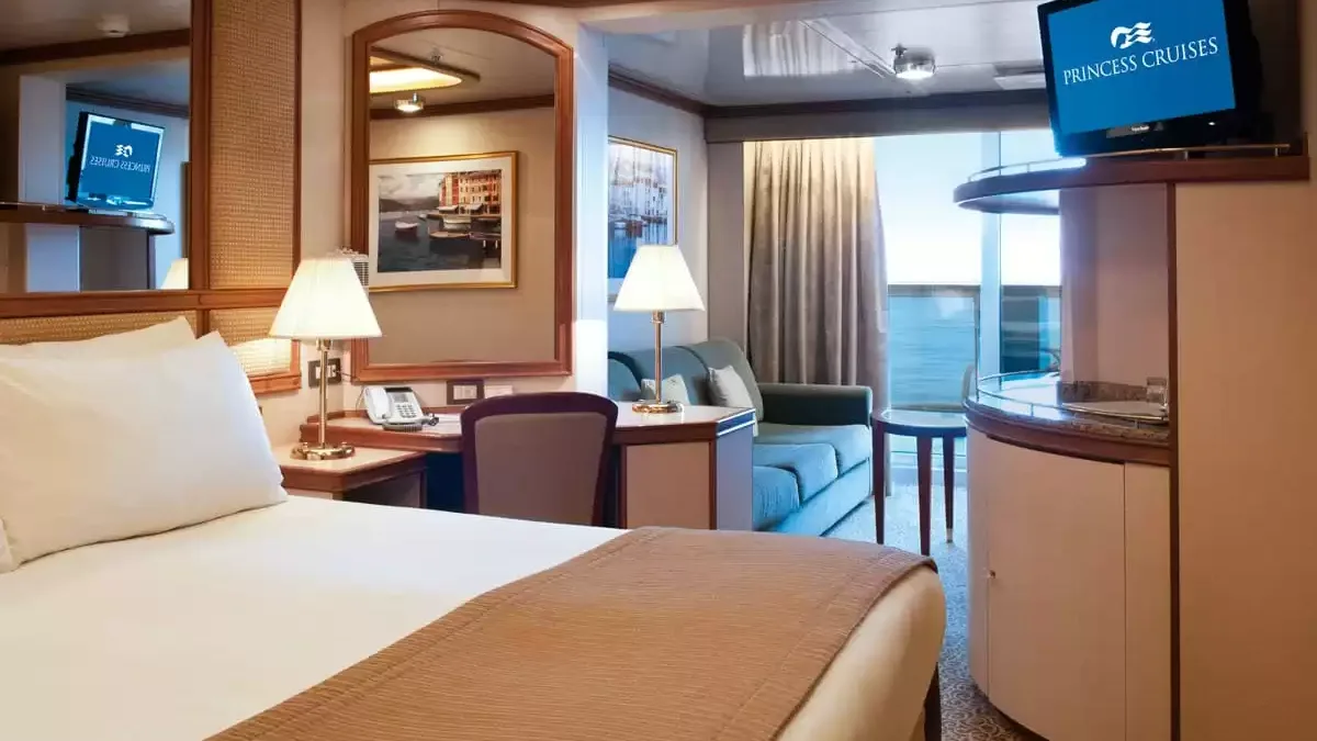 Une cabine à bord du Ruby Princess