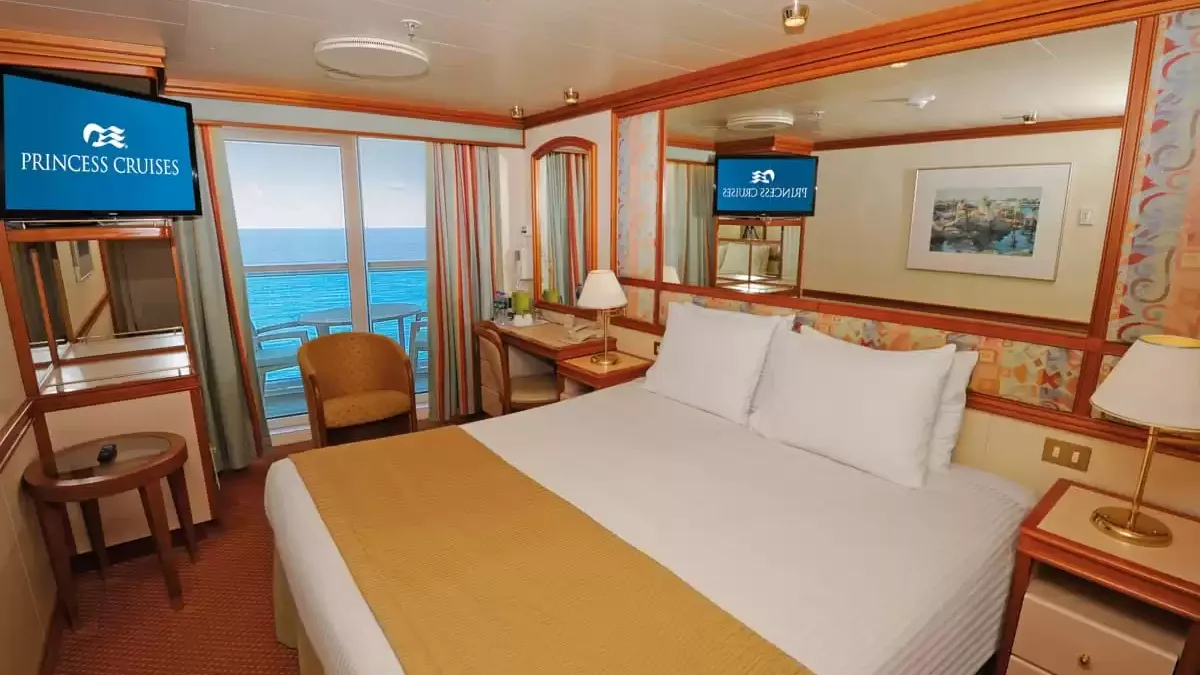 Une cabine à bord du Sapphire princess
