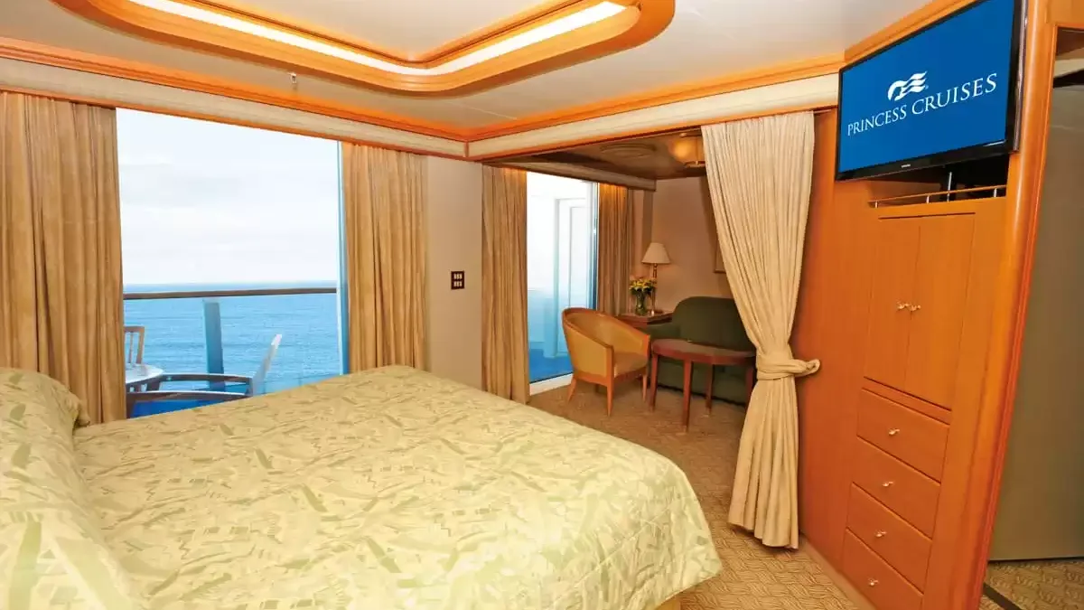 Une cabine à bord du Sapphire princess