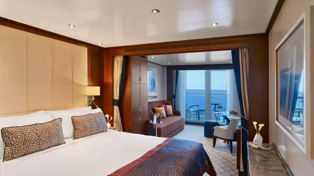 Une cabine à bord du Seabourn Encore