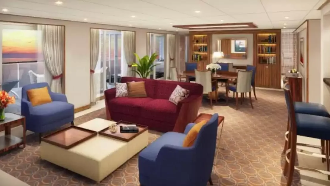 Une cabine à bord du Seabourn Encore