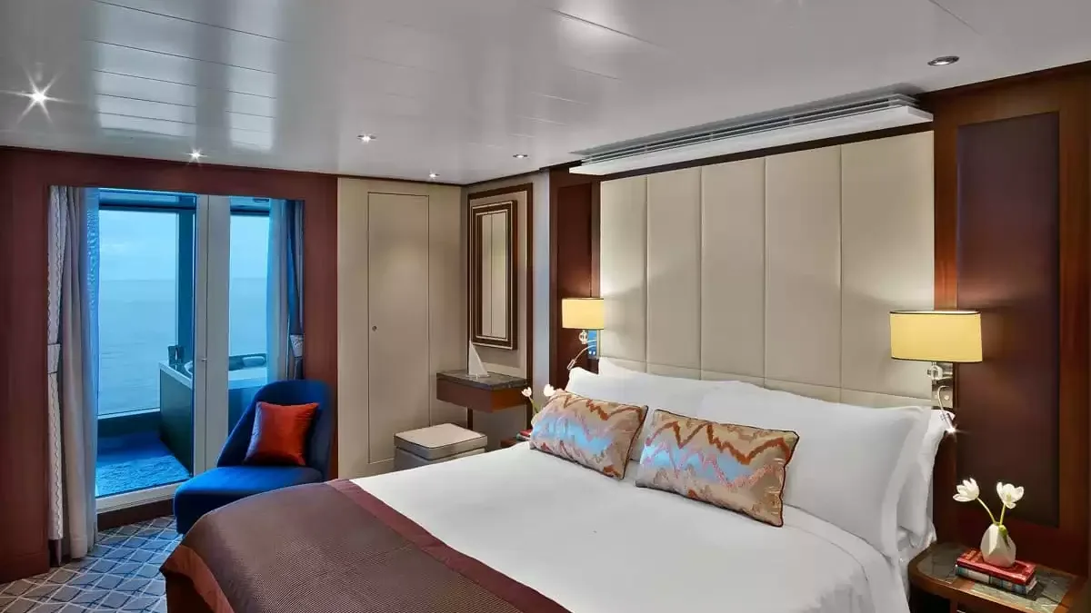 Une cabine à bord du Seabourn Encore