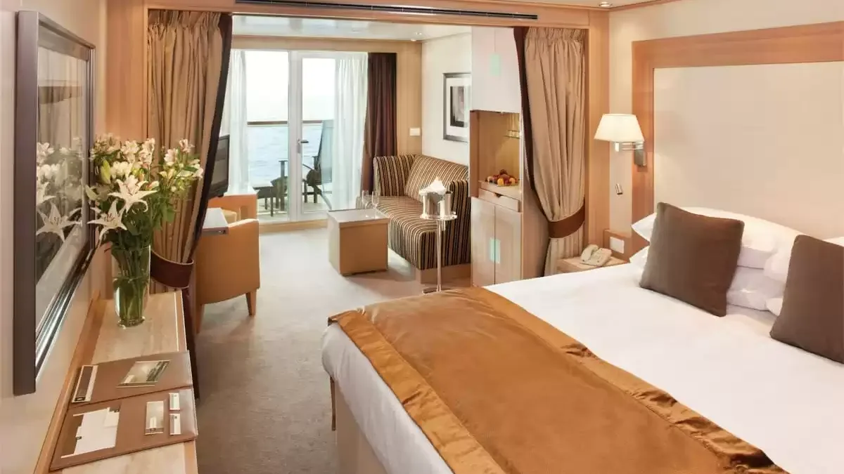 Une cabine à bord du Seabourn Quest